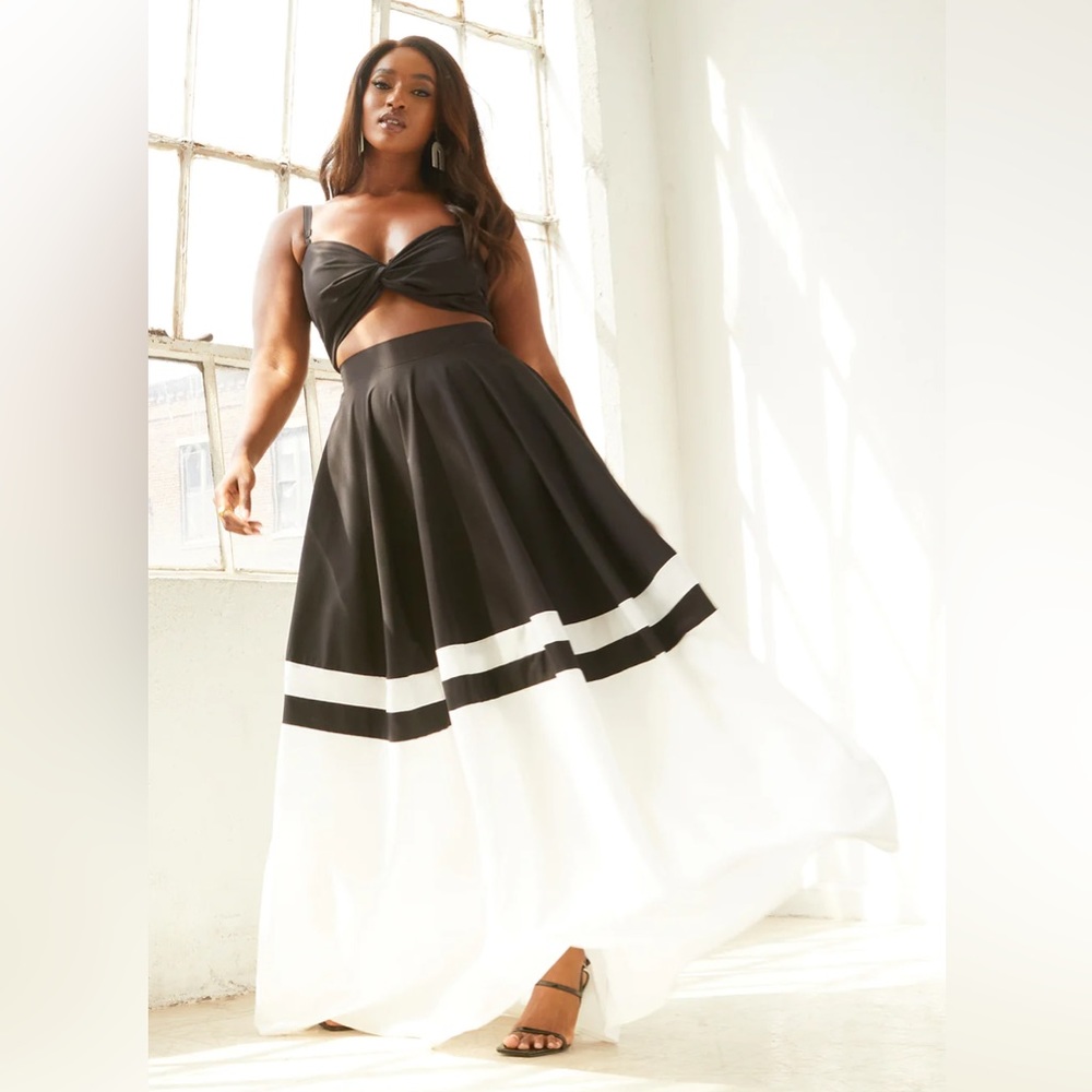 Rebdolls Black and White Skirt Set - Picture 3 of 7